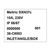 Meltric 36-C6003 INLET/ANGLE ADAPTER/BOX 30 DEGREE 36-C6003